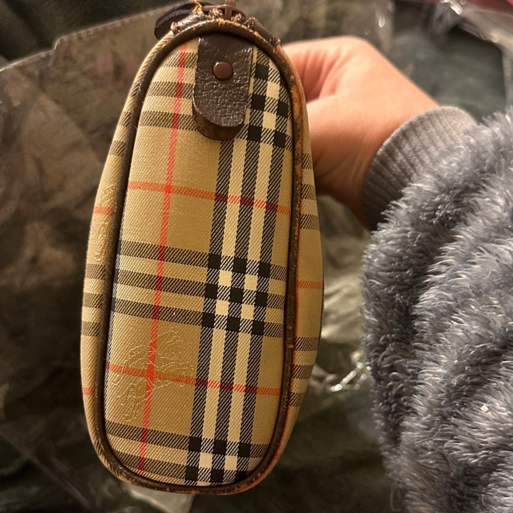 Authentic BURBERRY Haymarket Check Canvas Clutch/Pochette Bag - Picture 5 of 9